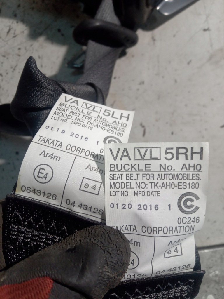 фото №3, Subaru levorg pas безпеки задня лівий правий