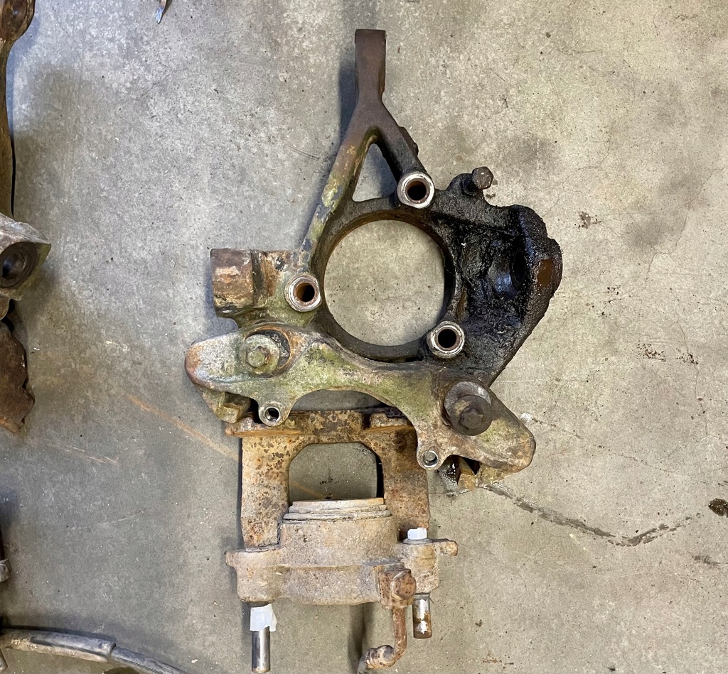 фото №5, Набор тормозной суппорт скоба поворотный кулак jeep xj