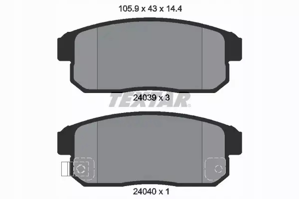 фото №3, Textar гальмівні диски+ гальмівні колодки задня mazda rx-8 302mm