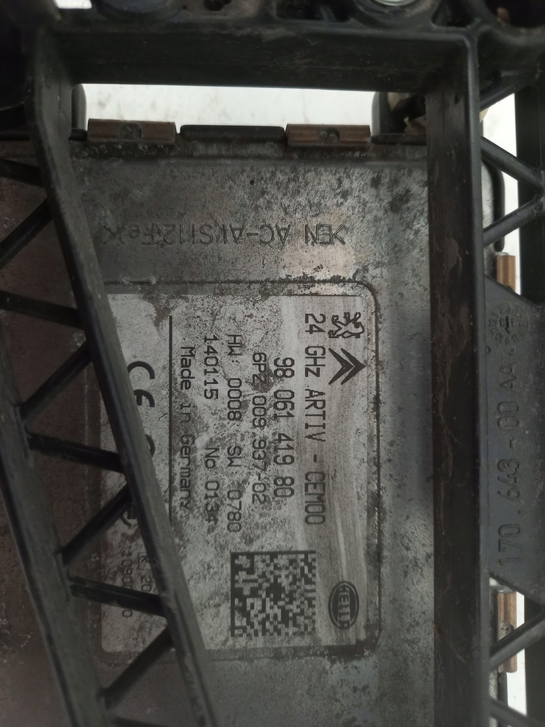 фото №4, Distronic радар основание peugeot 3008 i lift