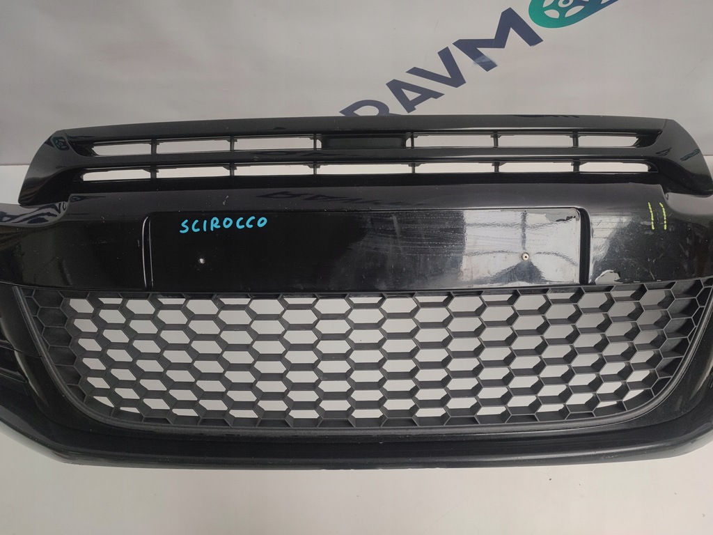 фото №8, Бампер передний перед volkswagen vw scirocco iii 3 противотуманная фара решётка радиатора