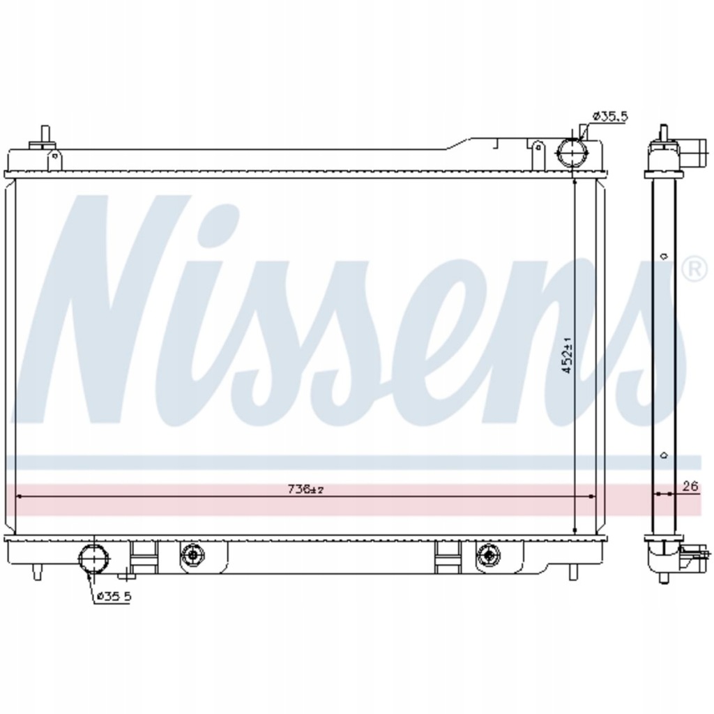 фото №1, Радиатор wody infiniti fx 03-08 45