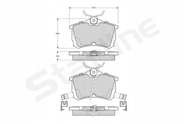 фото №2, Starline тормозные колодки тормозные honda accord