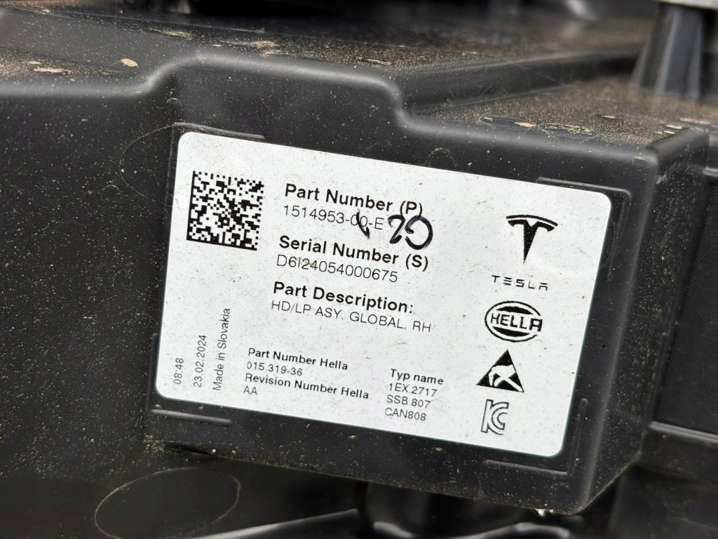 Tesla model y фара правий ліва перед ideał full led 2024r. 1514952 1514953 Ціна