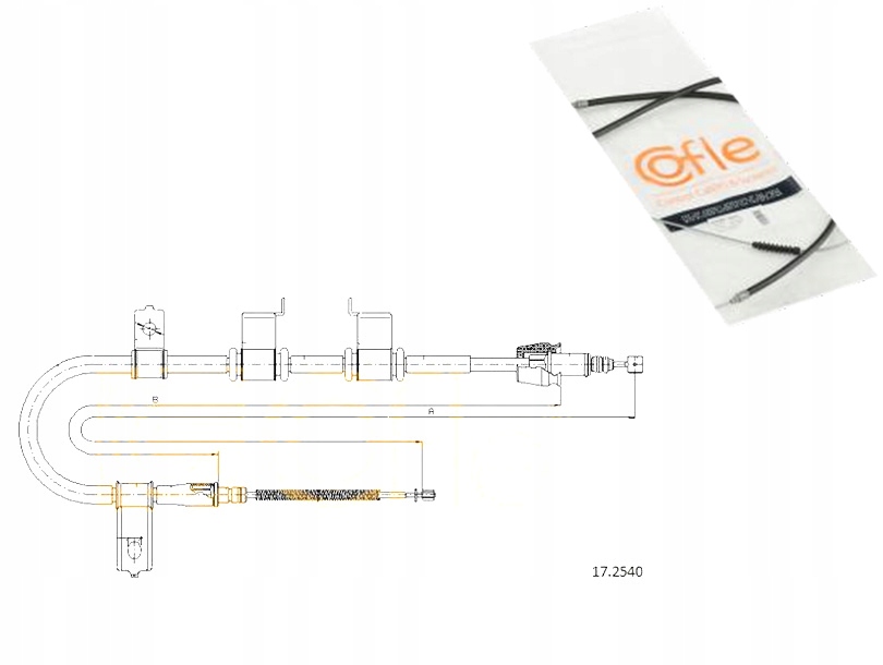 фото №1, Cofle 17.2540 cięgło, тормоз стояночный