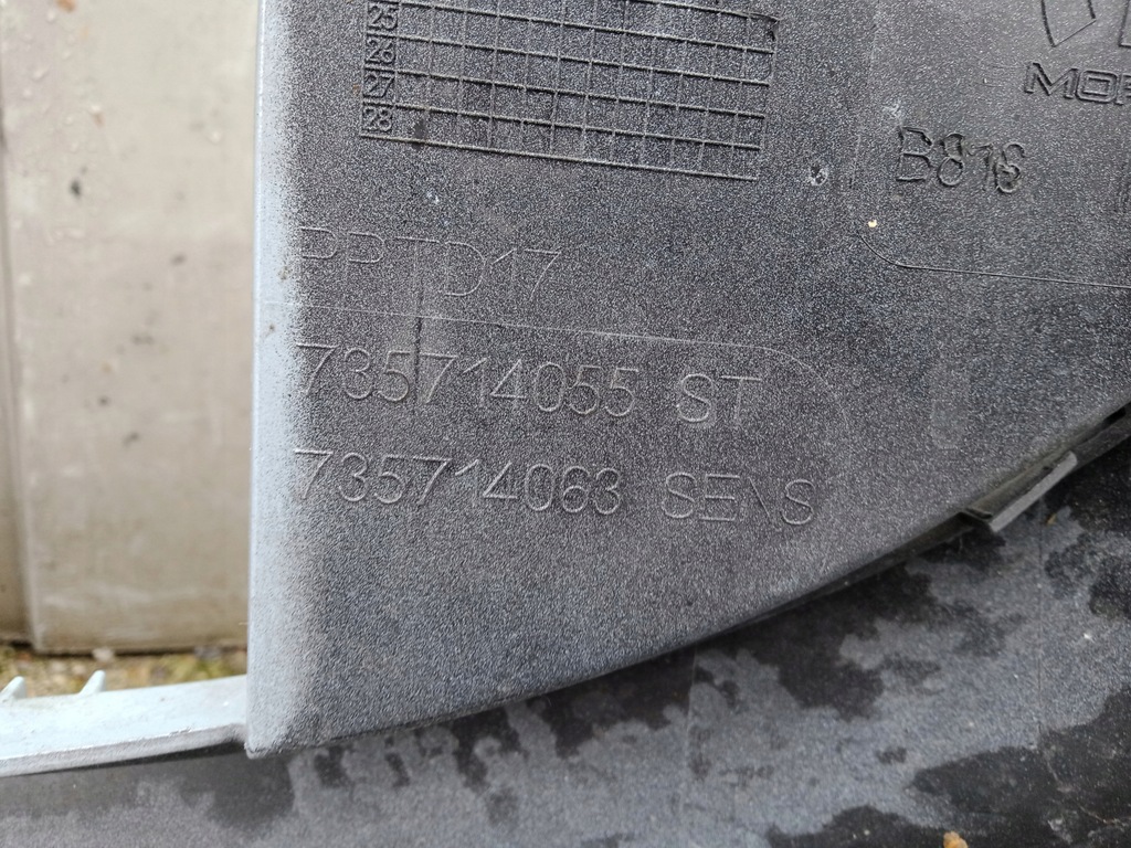 фото №13, Fiat 500 500e 2 ii электрик 20- бампер передний 735714055 / 735714063 6xpdc