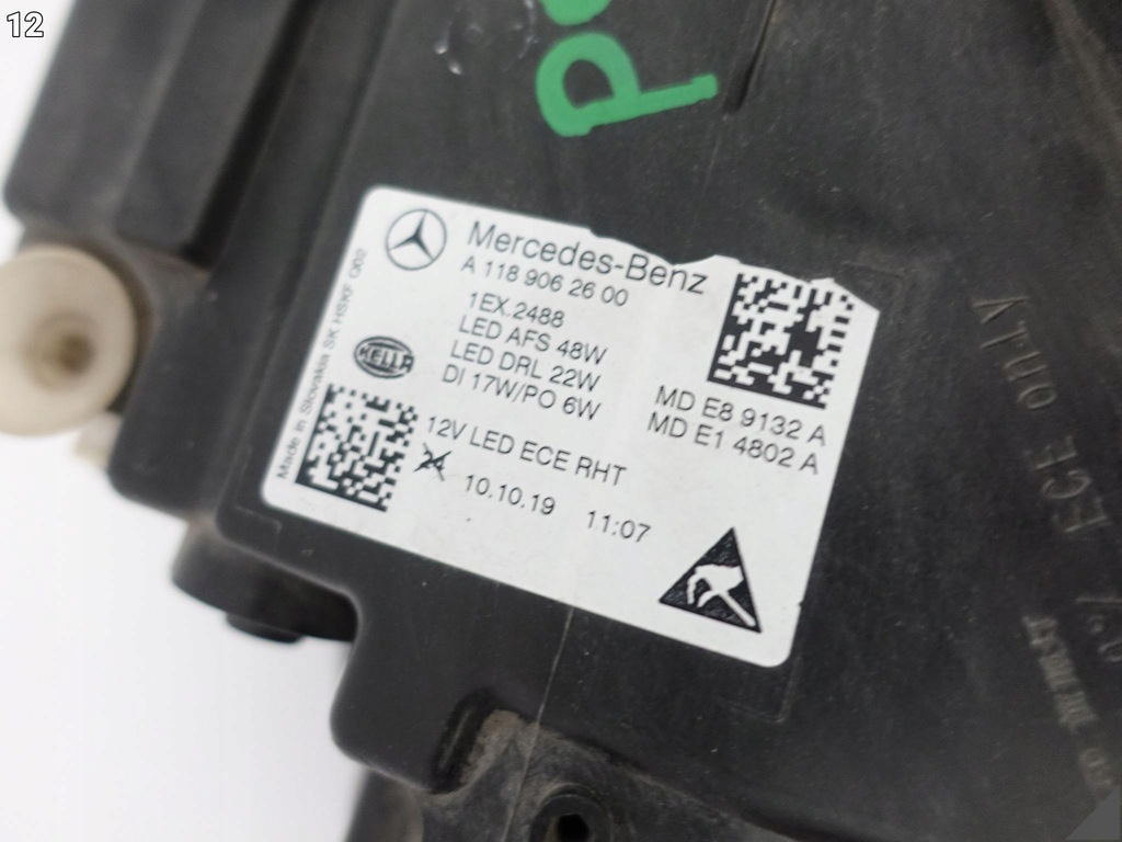 фото №13, Mercedes cla ii x118 c118 w118 19-23 лампа full led high performance правая