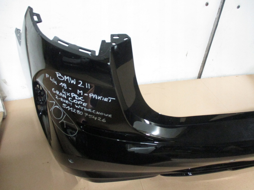 фото №10, Бампер задняя задний bmw ii 2 f44 19r- m-pakiet 4 x pdc 51128075426