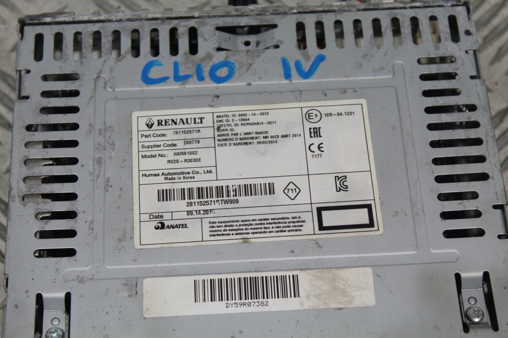 фото №2, Радио mp3 clio iv 281152571r