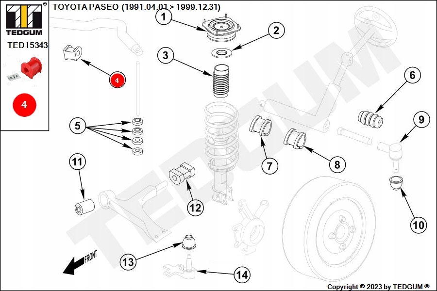 фото №8, Tedgum ted15343 подвеска, стабилизатор