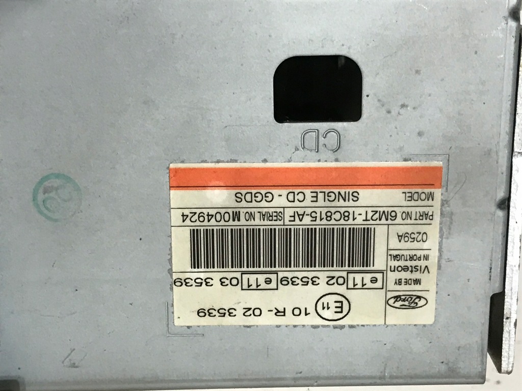 фото №5, Ford s-max mk1 galaxy радіопрогравач cd rds 6m2t18c815af