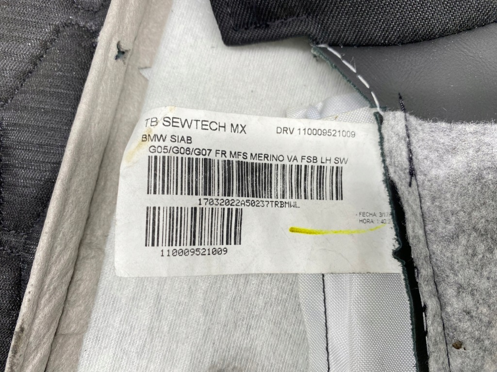 фото №12, Сидіння спинка перед обшивка шкіра merino bmw x5 g05 x6 g06 x7 g07