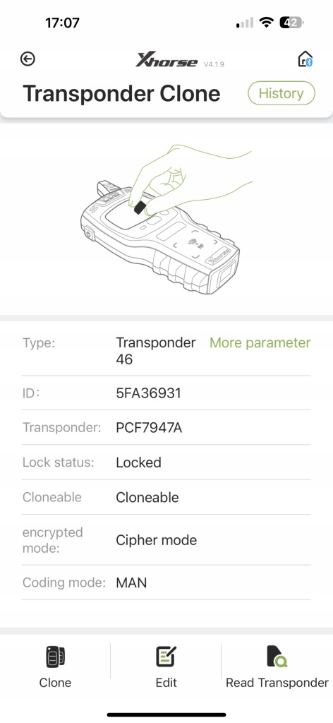 фото №7, Ключ ключ карта pilot scenic ii megane pcf7947