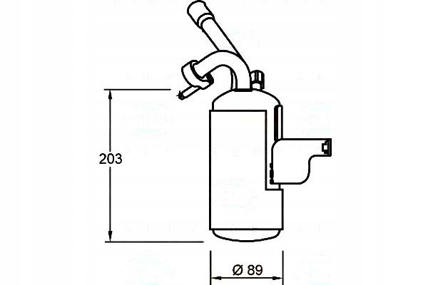 фото №1, Осушитель кондиционера ford transit connect 02- beh