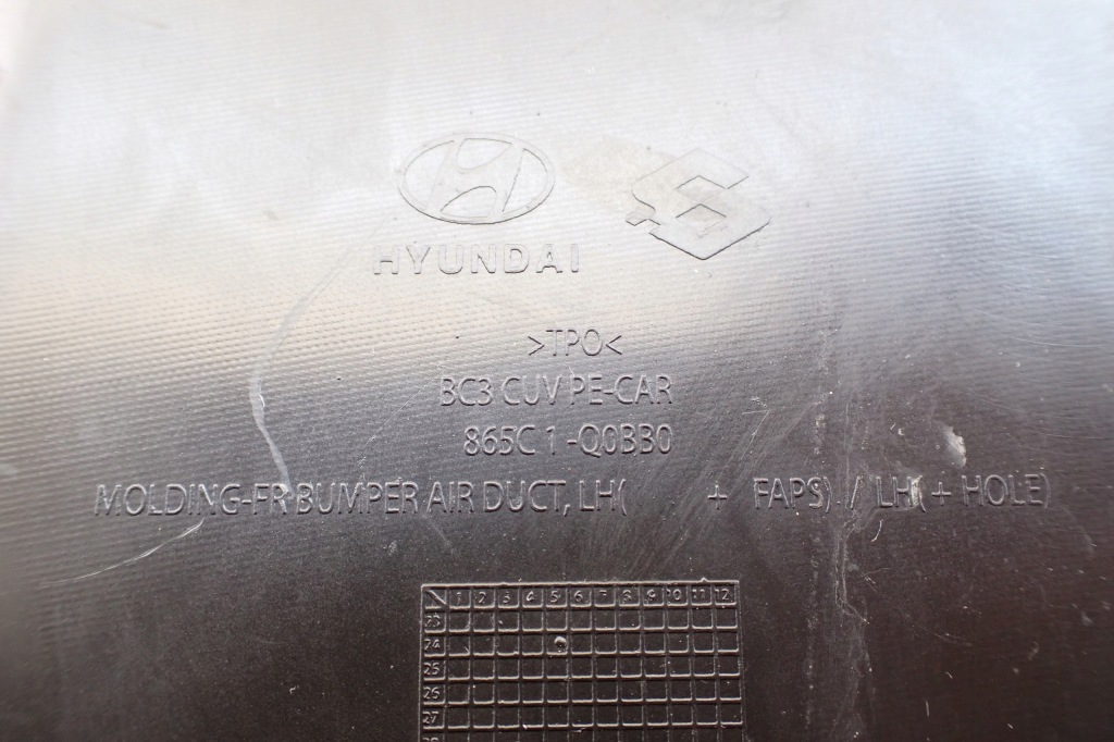 Hyundai bayon 21- решётка накладка бампера перед левая 865c2q0bb0 lh оригинальный номер Цена