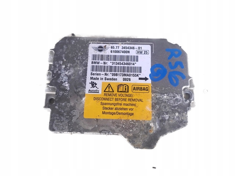фото №1, Mini cooper r56 13r модуль подушка безпеки 3454346-01