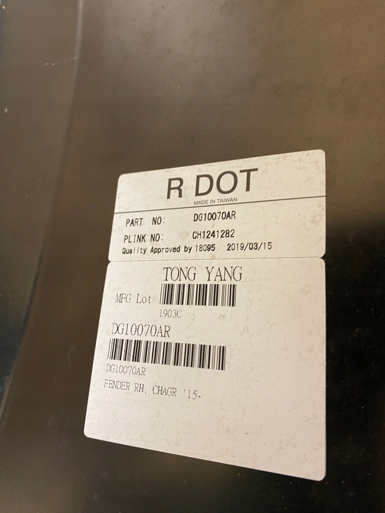 фото №10, Крила правий перед передній dodge charger 2015 usa