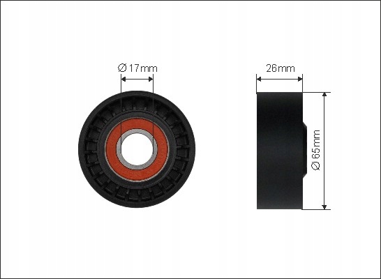 фото №3, Caffaro 500184 ролик натягувача, ремінь клиновий багатореберний