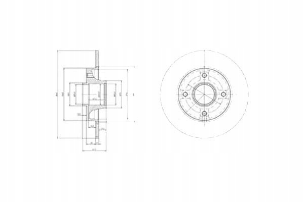 фото №1, Delphi тормозные диски тормозные 2szt. citroen c4 c4 i peug