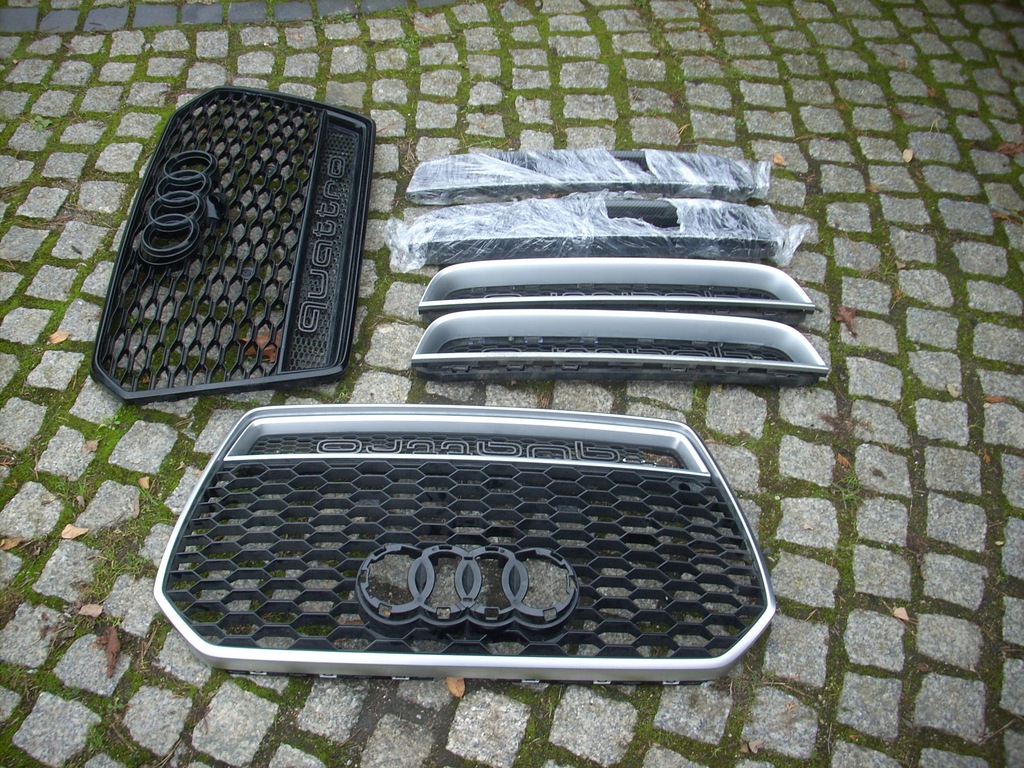 фото №9, Audi rs6 c7 4g0 решётка радиатора решётка радиатора нижняя quattro ew. карбон v rs7 спойлер i lift