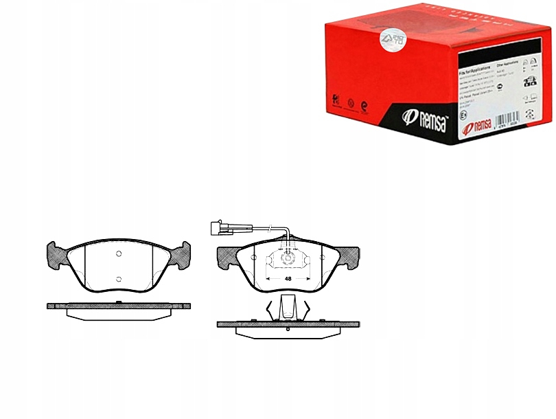 Remsa 0589.02 набір гальмівних колодок гальмівних, гальма дискові Ціна