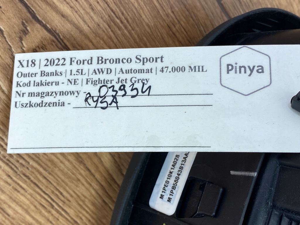 фото №7, Подушка водителя подушка безопасности ford bronco sport 2020+ usa