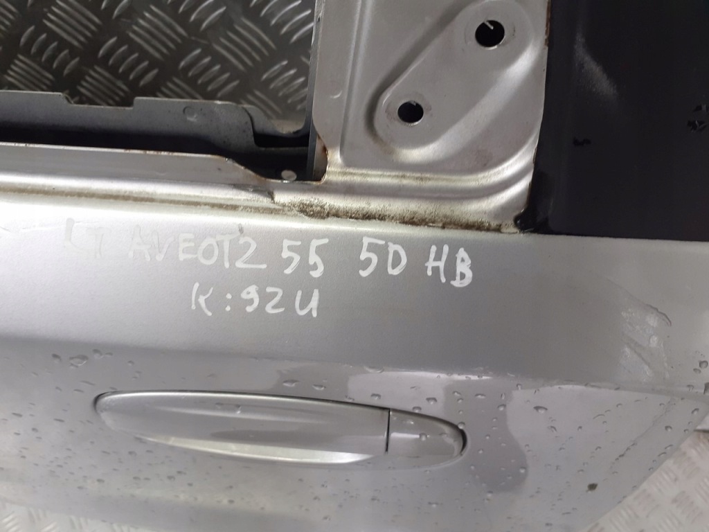 фото №3, Двері лівий задня chevrolet aveo t255 92u