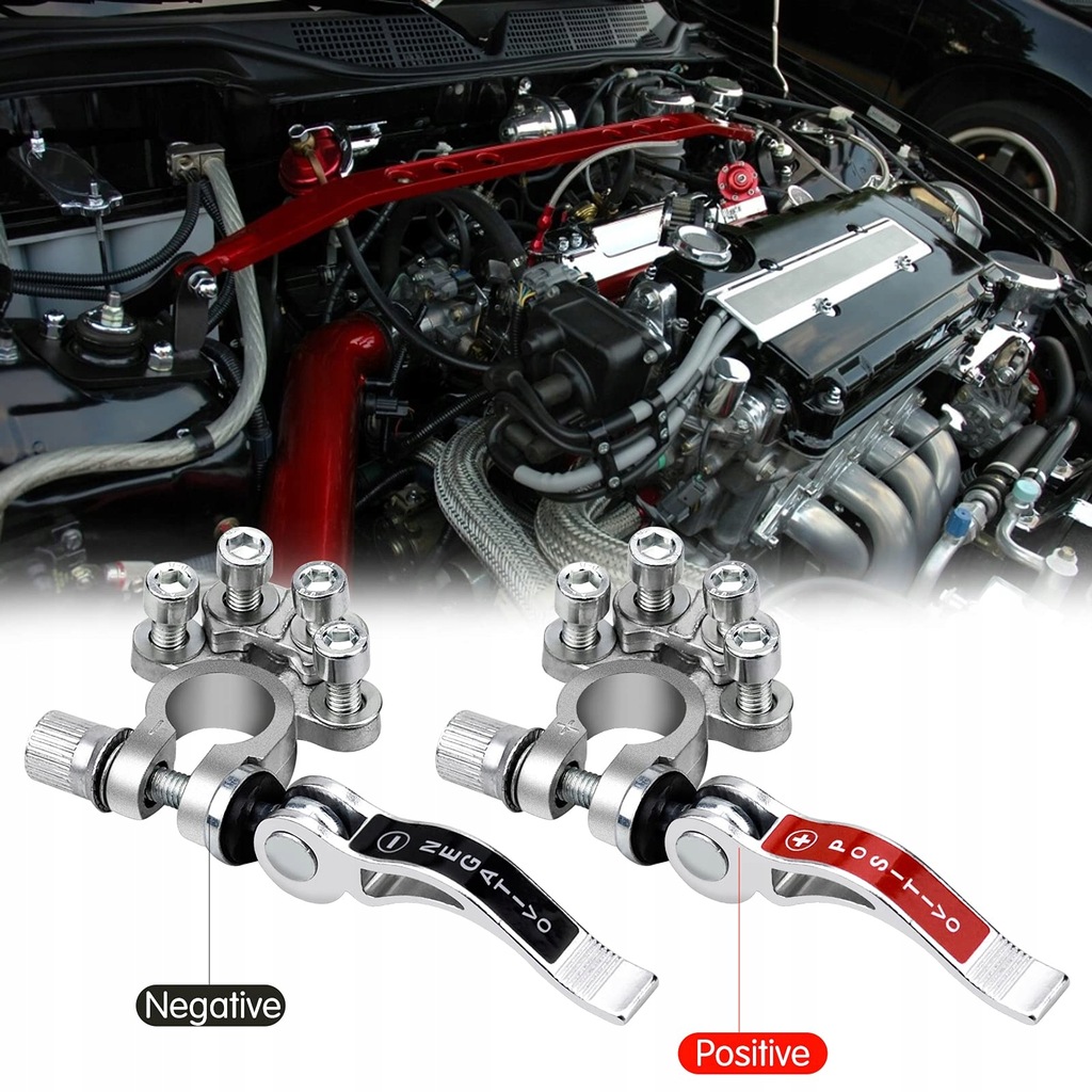 фото №10, З'єднувач супортів акумулятор dodatnie ujemne-2 szt. клема клеми набір