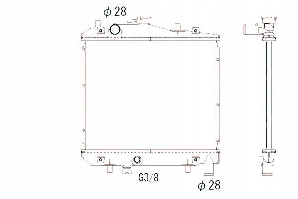 фото №1, Nrf радіатор wody kia pride 1.3 16v da