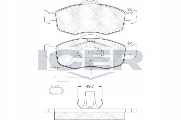 Купити Гальмівні колодки гальмівні перед icer 180917