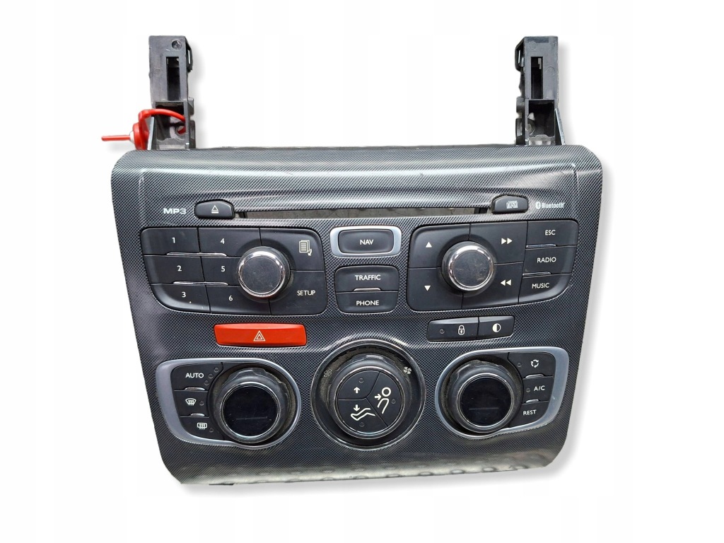 фото №1, Панель кондиционера радио 9666027577 citroen c4 ii ds4 2010-
