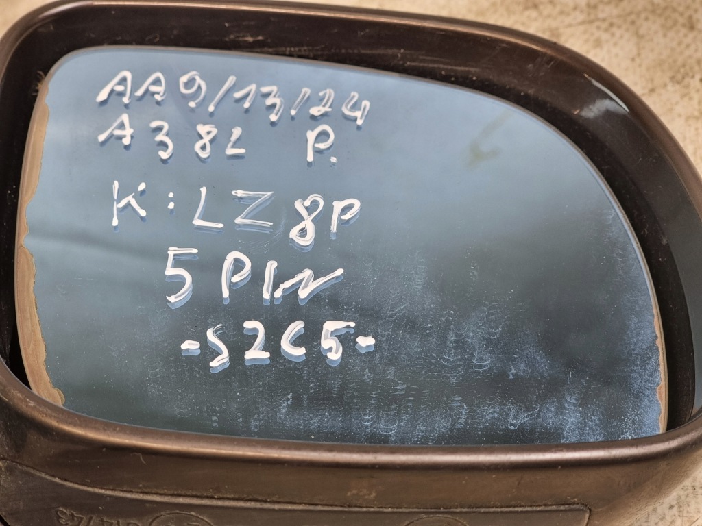 фото №9, Дзеркало праве електричний 5pin k: lz8p оригінальний номер 225396 audi a3 8l 96r