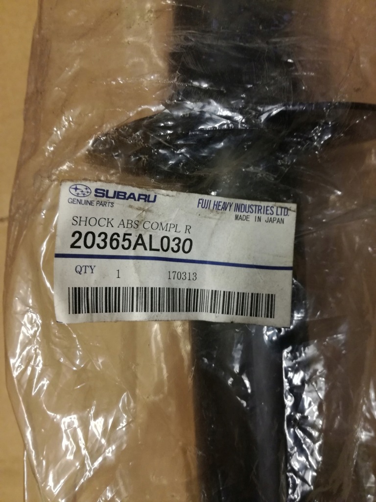 фото №1, Новый амортизатор задняя subaru outback 20365al030
