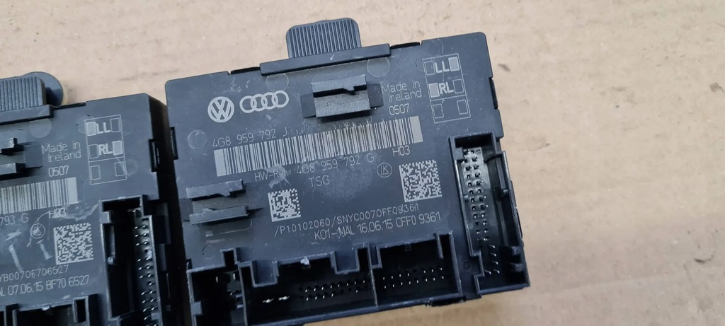 фото №11, A6 c7 4g lift модуль блок управления дверь левый правый складной зеркало a7 4g