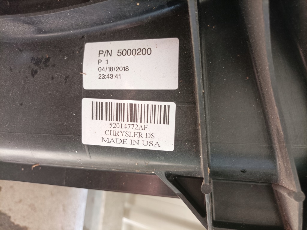 фото №9, Dodge ram 3.6 13 вентилятор вентилятор usa 52014772af