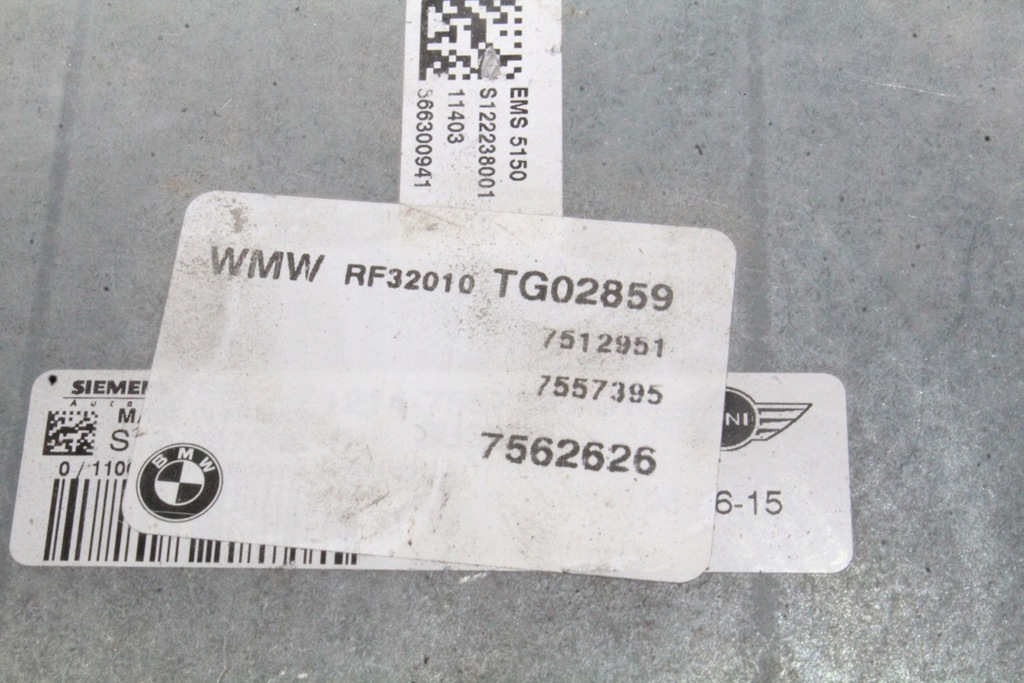 фото №4, Бортовий комп'ютер двигуна mini cooper r50, r53 7557395 1.4l бензиновий 55kw 2003