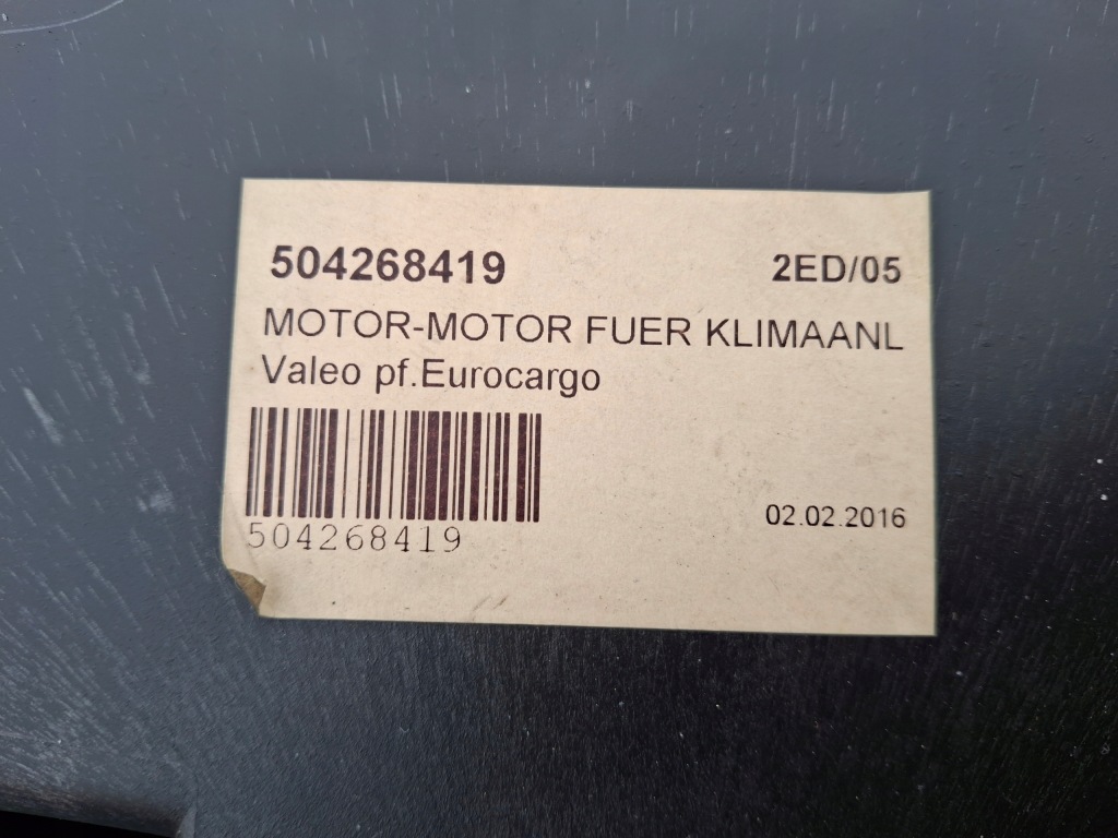 Iveco eurocargo двигун вентилятор повітродувка обігрівача 504268419 Київ