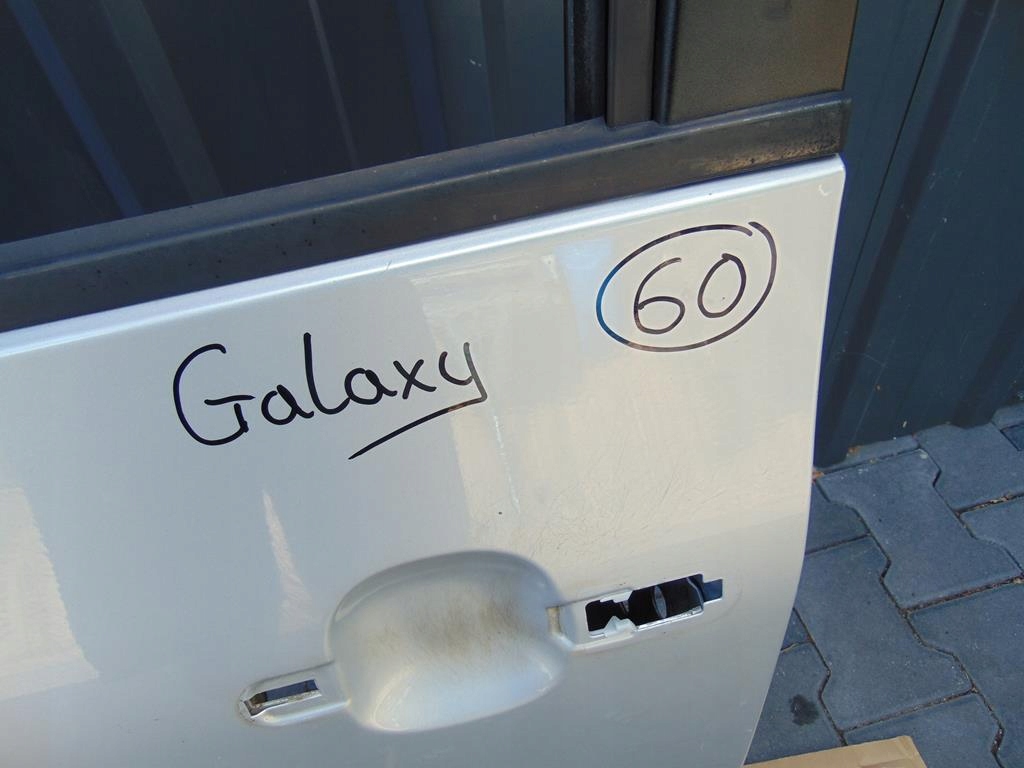 фото №8, Двері лівий перед ford galaxy 01- сріблястий металік