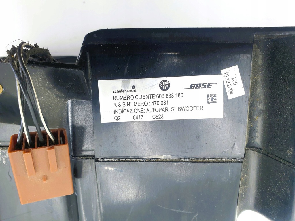 фото №2, Сабвуфер alfa romeo gt 606833180