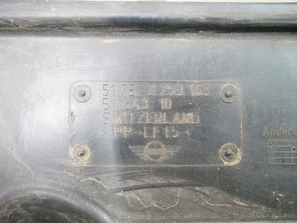 Mini r56 захист плита підвіска ліва 2753163 2759385 Доставка