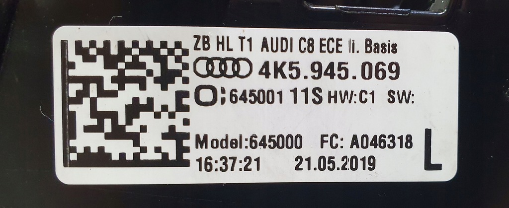фото №13, Ліва лампа задня audi a6 s6 c8 v 5 4k5945069 led