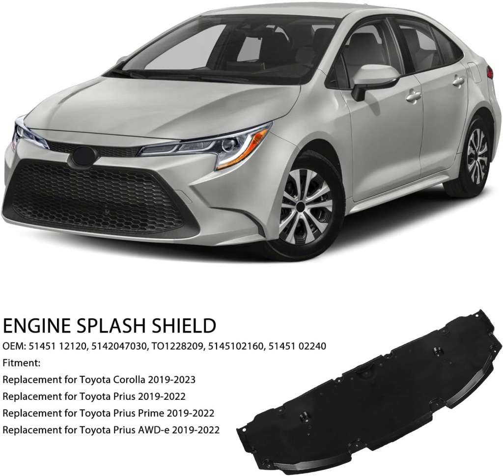 Купить Toyota corolla 2018 18- защита pod бампер передний