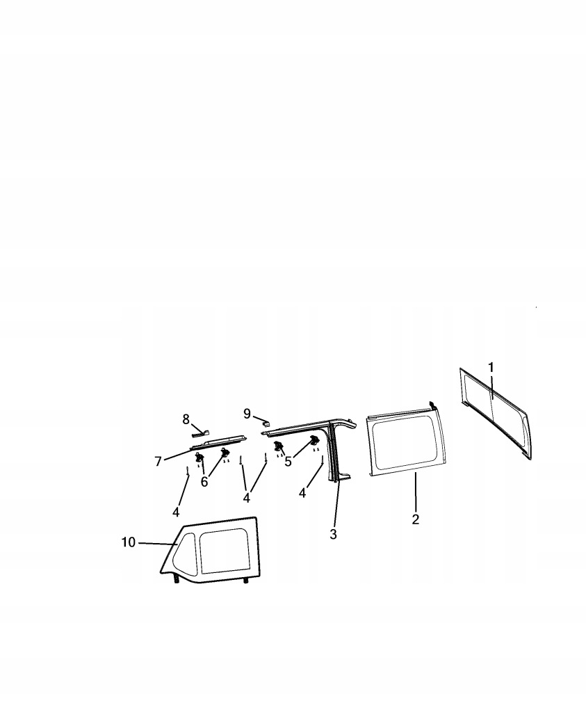 фото №13, Jeep wrangler jl крыша мягкий soft top 4d рамка крыша lh каркас 68251547ad