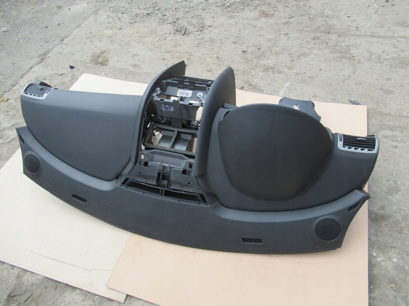 фото №4, Peugeot 407 приборная панель консоль подушки безопасности коленная подушка безопасности