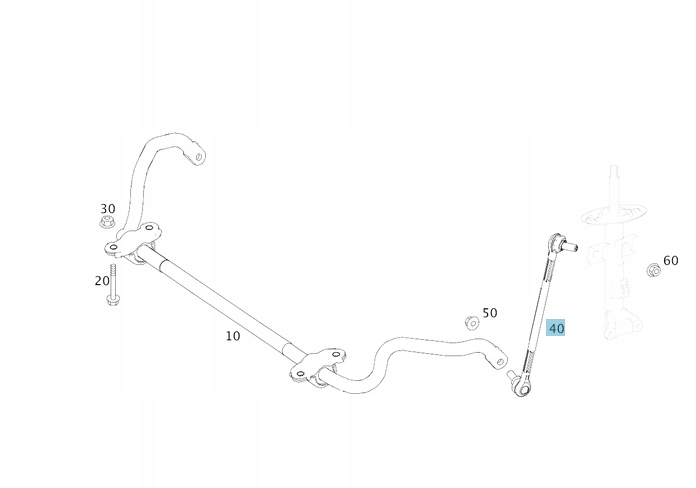 фото №1, Mercedes-benz оригінальний номер a 212 320 11 89 з'єднувач стабілізатора