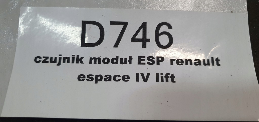 фото №4, Датчик модуль esp renault espace iv 88200404858