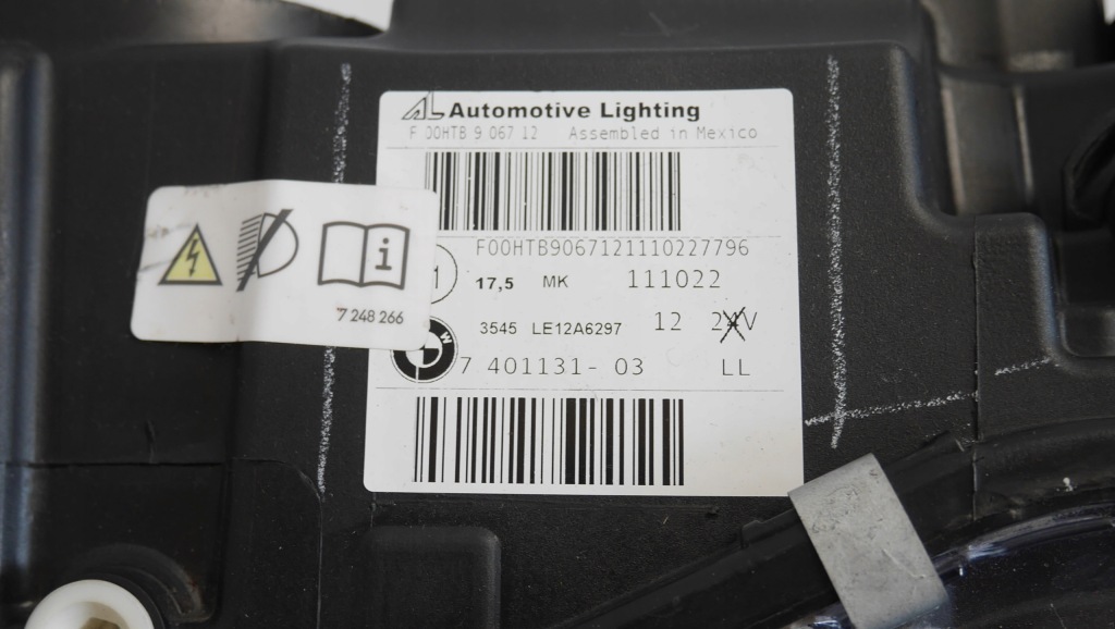 фото №9, Bmw x3 f25 x4 f26 lci лампа+ przetworn левая ксенон нет поворотный europa 7401131