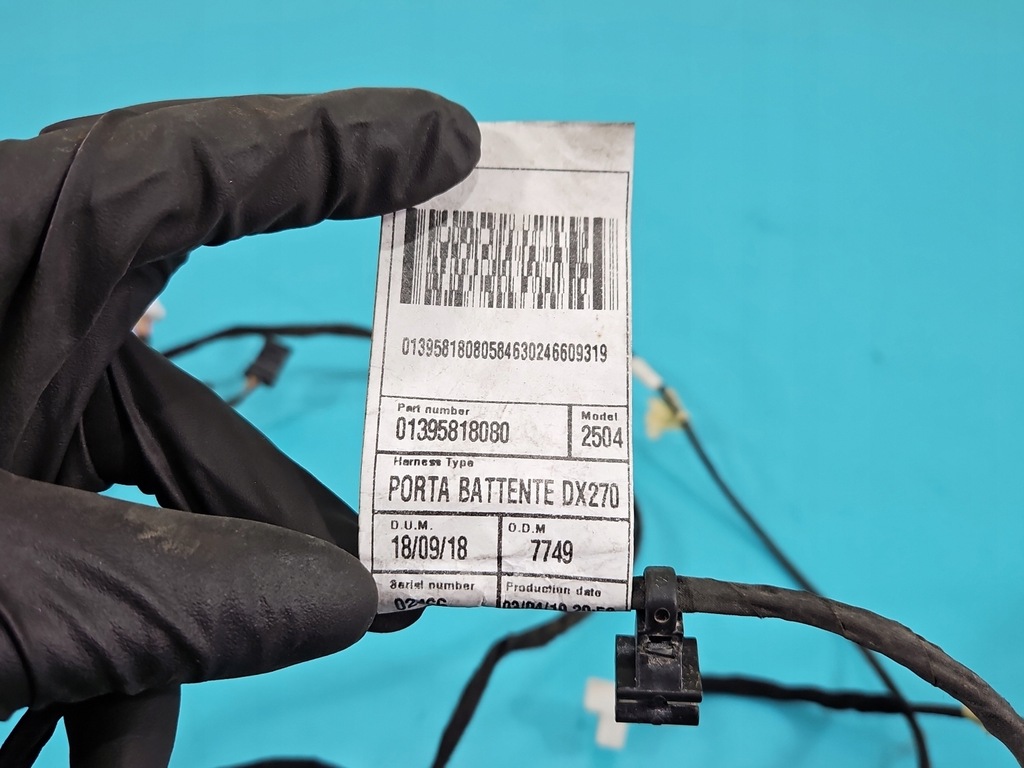 фото №10, Електропроводка джгут двері задня правих fiat ducato iv 01395818080
