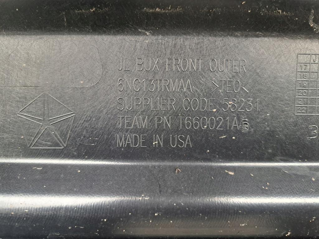 фото №10, Jeep wrangler jl 18- бампер перед передний 6nc13tr