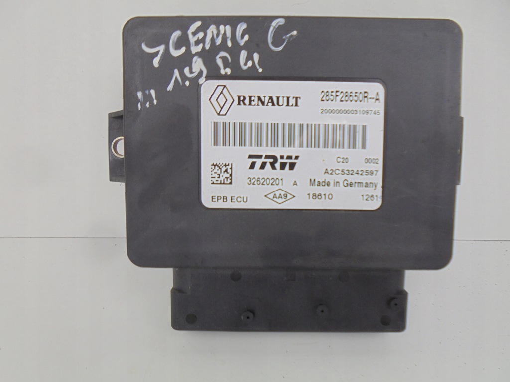 фото №1, Модуль гальма ручного 285f28650r renault scenic iii